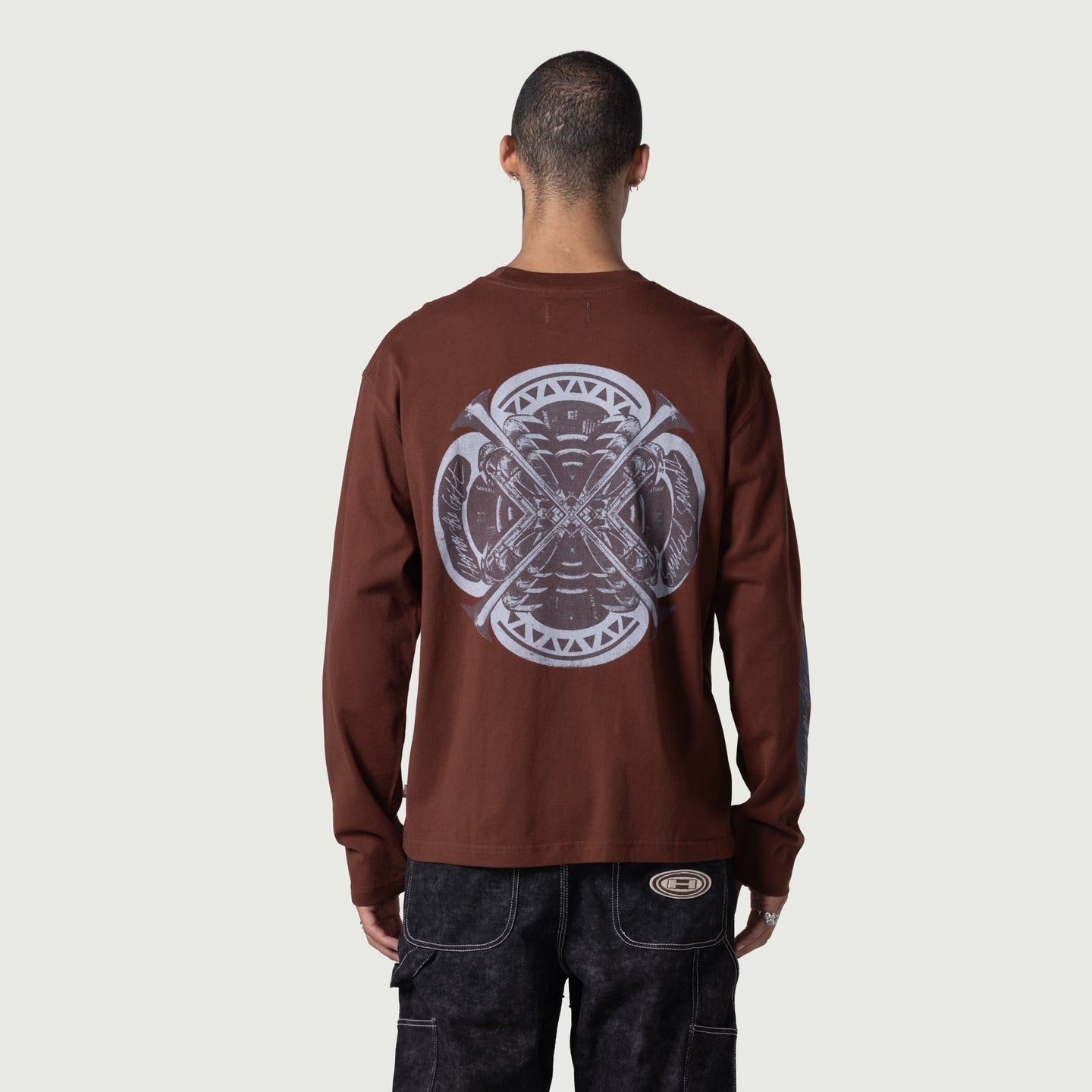 LS Music Collage Tee - Brown