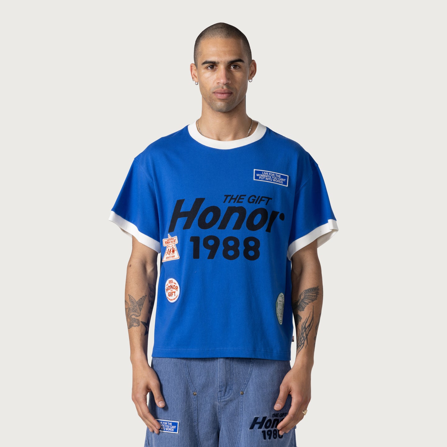 Multi Box T-Shirt - Blue