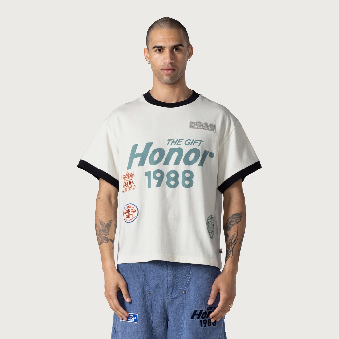 Multi Box T-Shirt - White