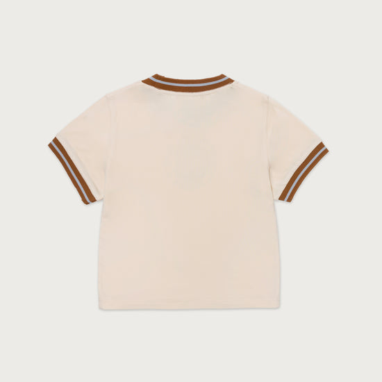 Multi Color Ringer Tee - Brown