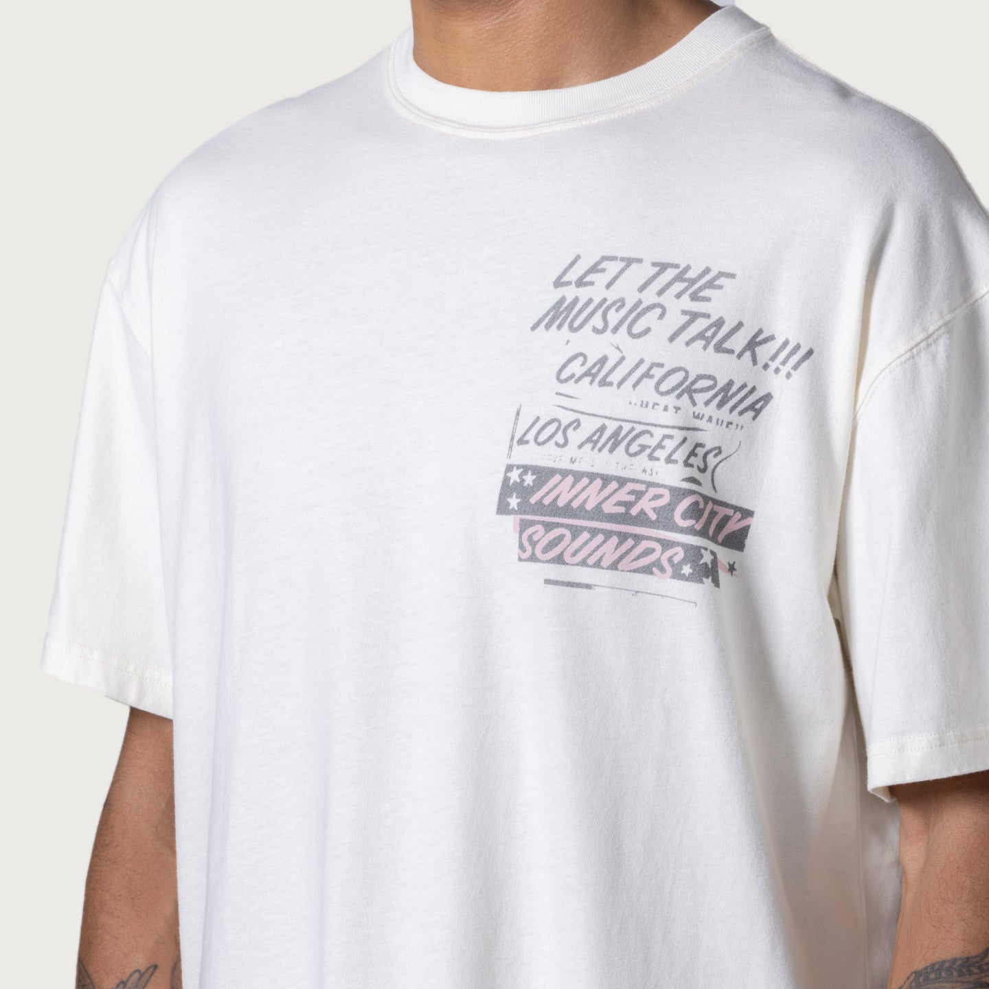 Music Language Tee - Cream