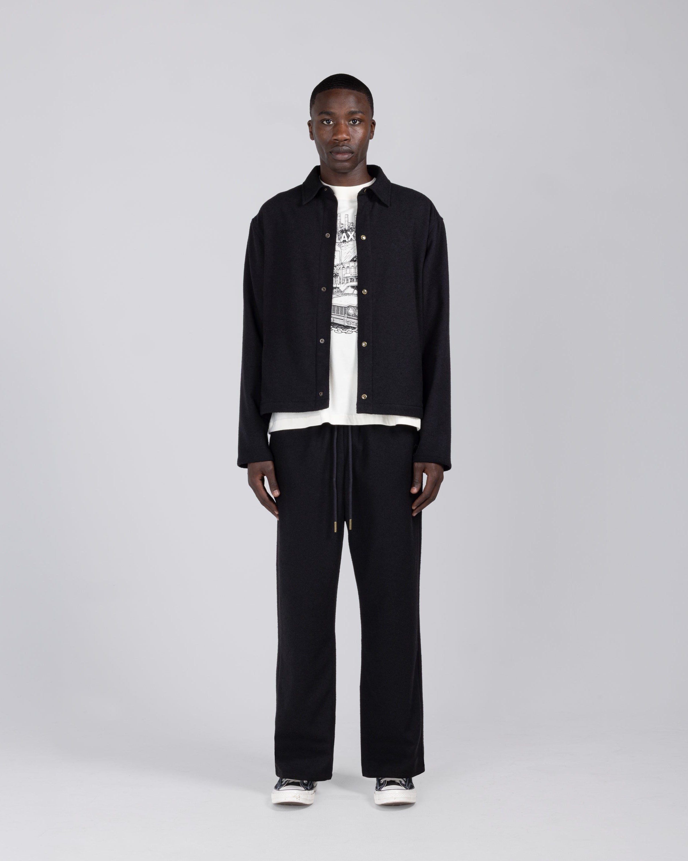 Nep Yarn Pant - Black