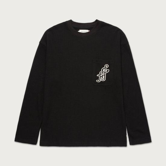 Notes LS Waffle - Black