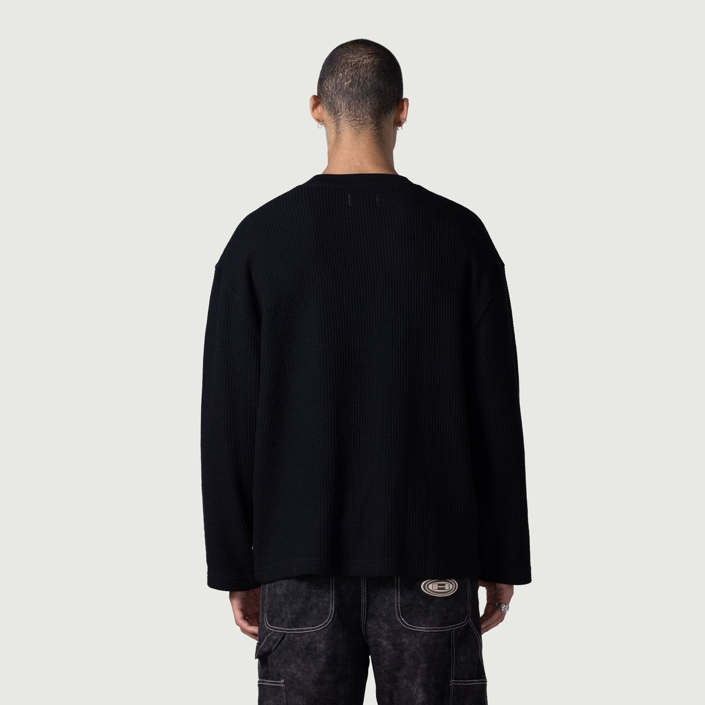 Notes LS Waffle - Black