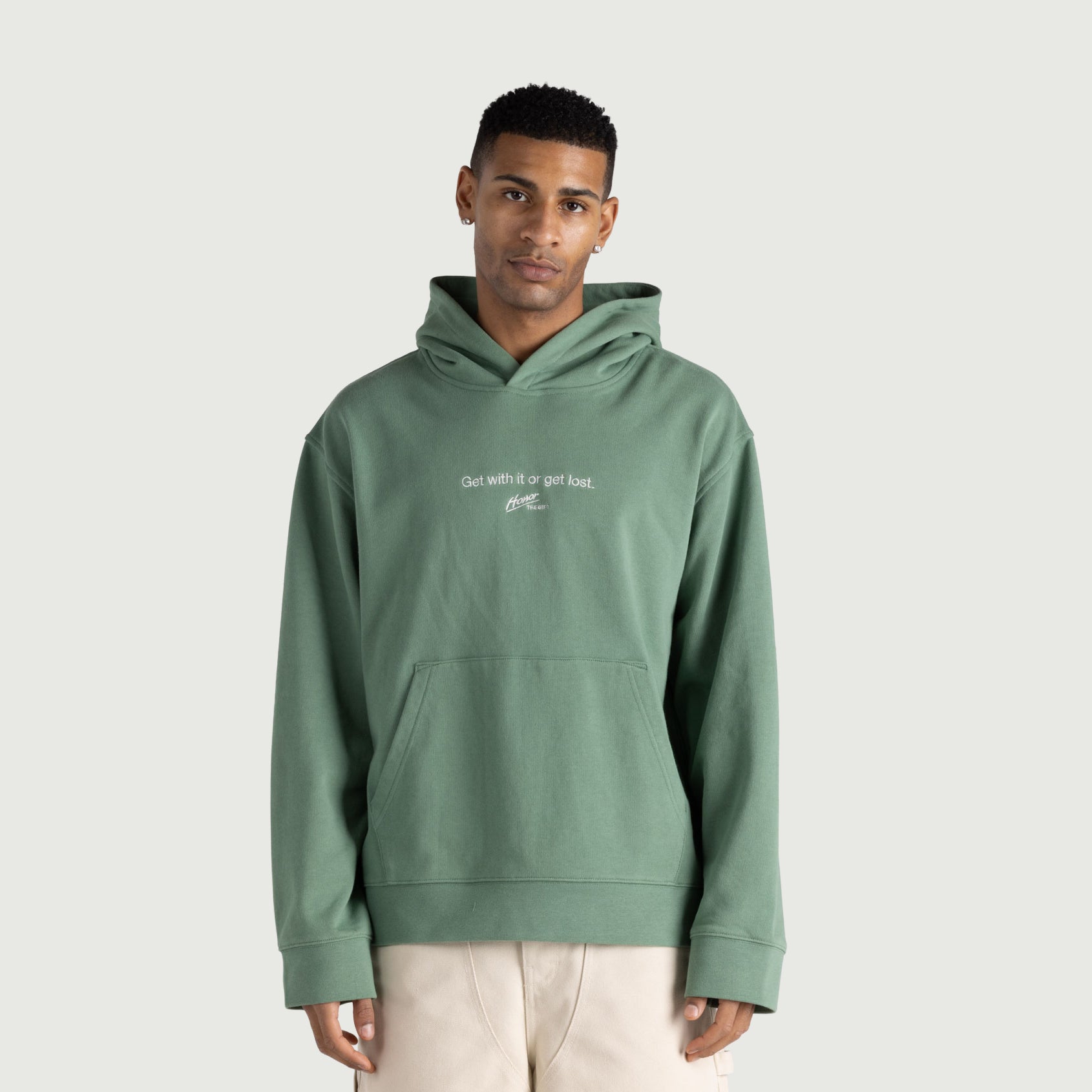 Get With It Or Get Lost Hoodie - Mint