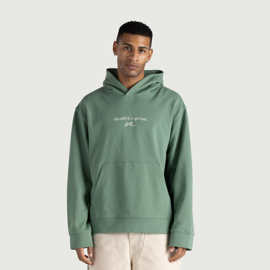Get With It Or Get Lost Hoodie - Mint
