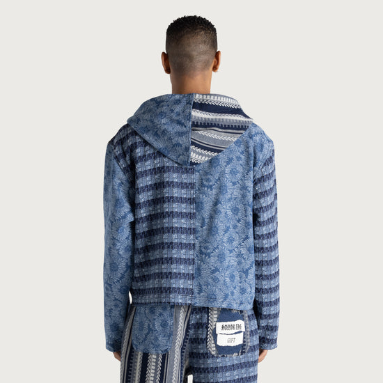 Indigo Tapestry Hoodie - Indigo