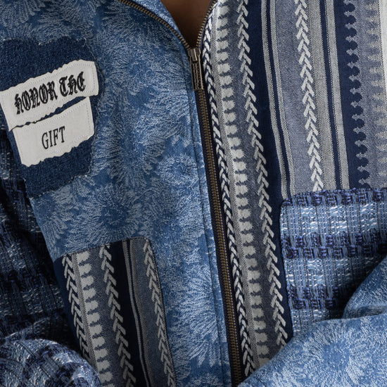 Indigo Tapestry Hoodie - Indigo