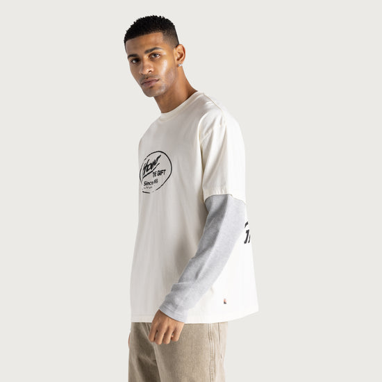 Just Be L/S Tee - White