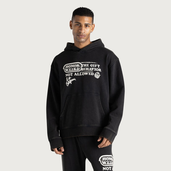 Not Allowed Hoodie - Black