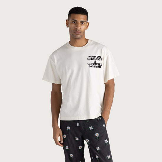 Nothing Changes Tee - White