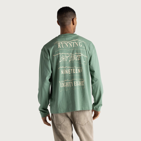 Running Shit L/S Tee - Mint