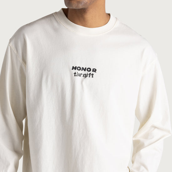 Running Shit L/S Tee - White