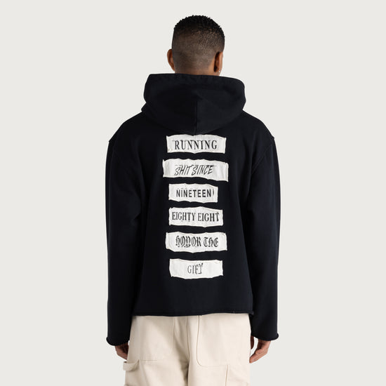 Running Shit Since 1988 Zip Hoodie - Black