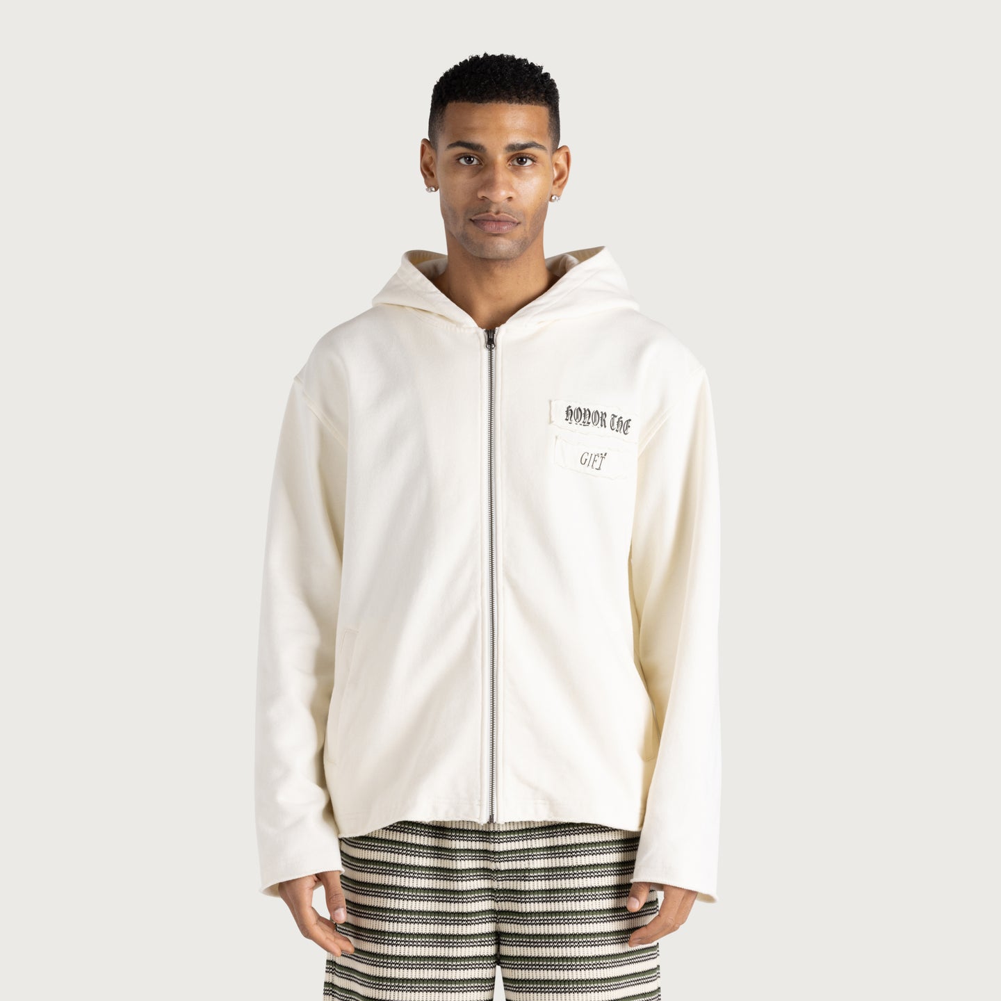 Running Shit Since 1988 Zip Hoodie - White