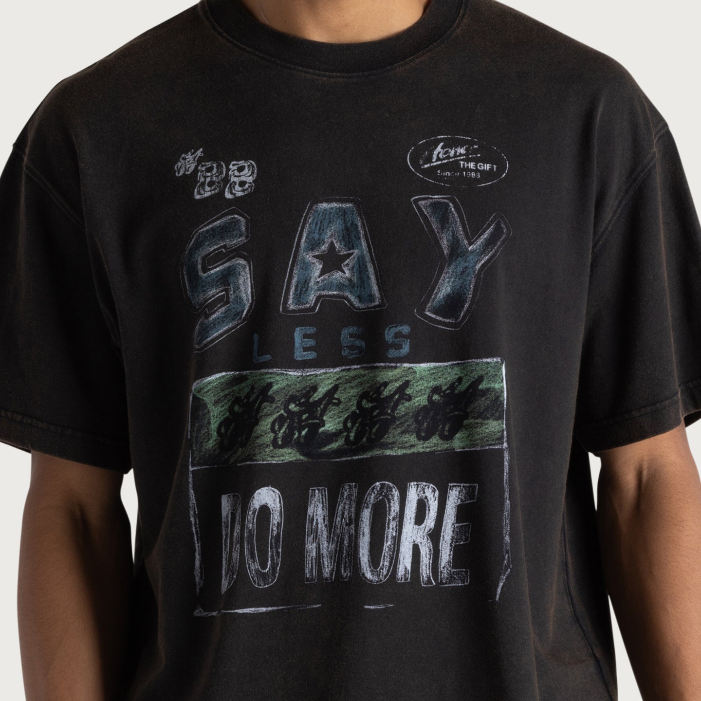 Say Less Do More Tee - Black