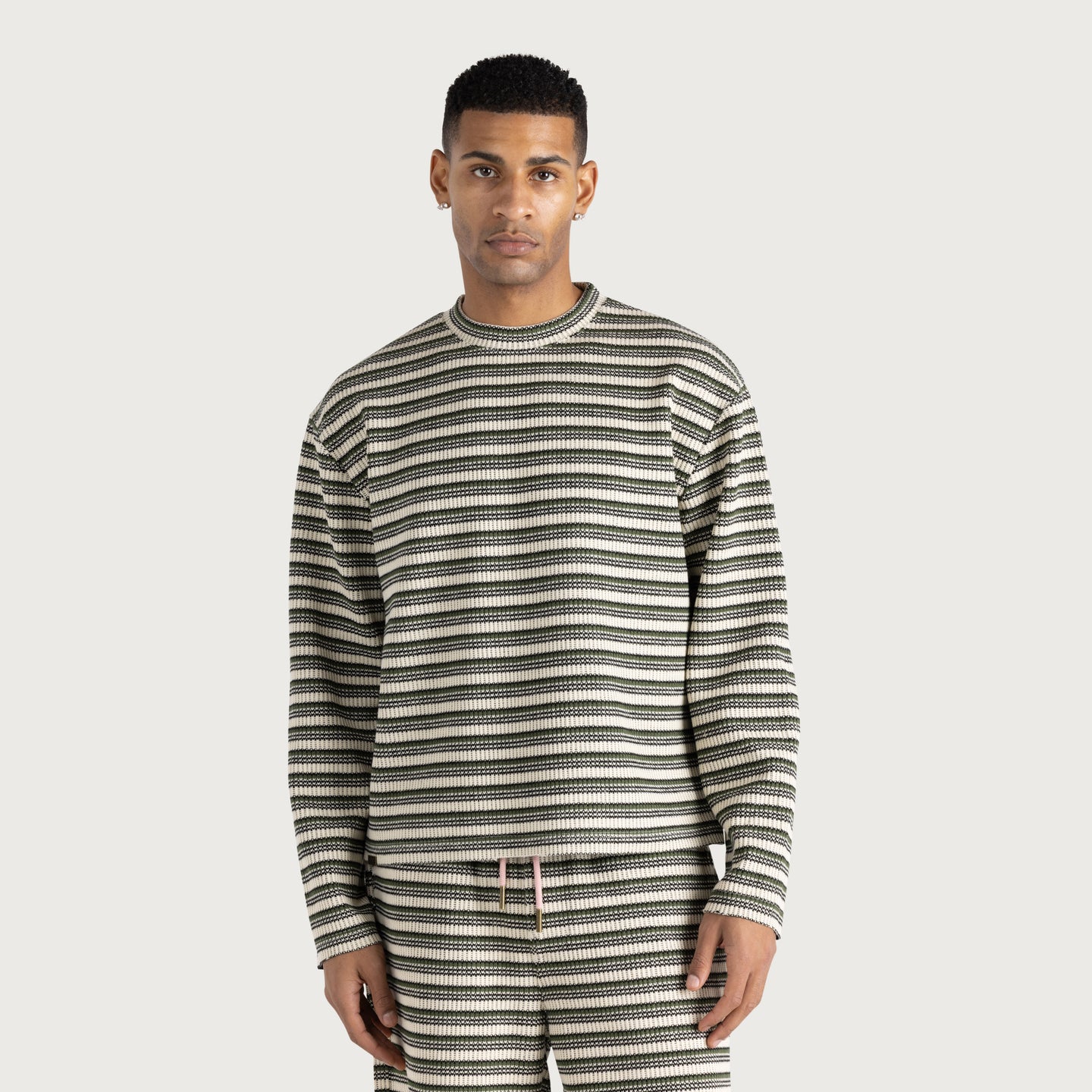 Speak Striped Crew - Olive