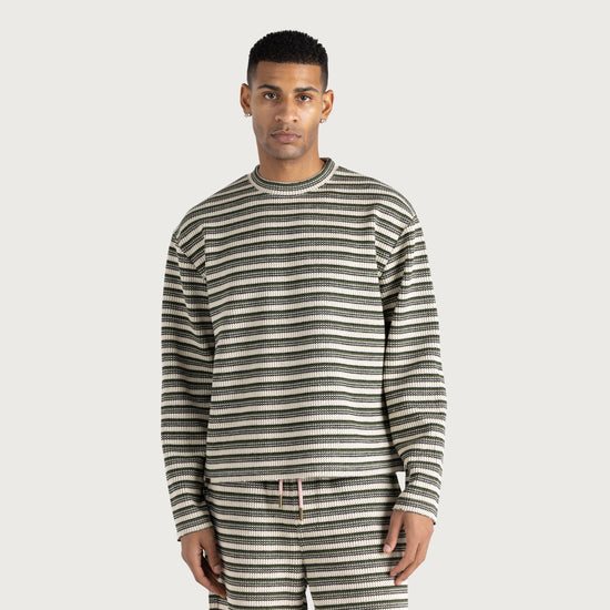 Speak Striped Crew - Olive
