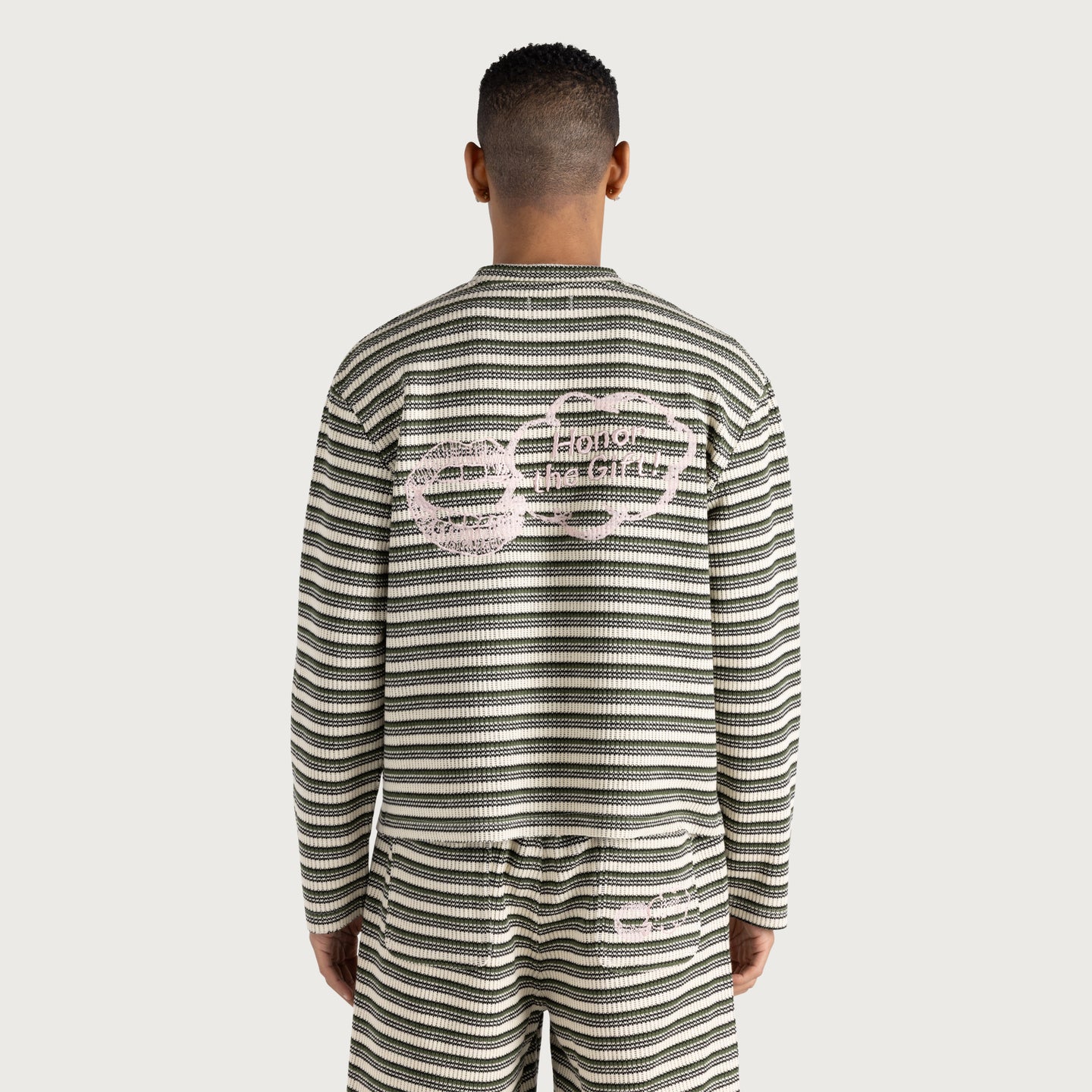 Speak Striped Crew - Olive