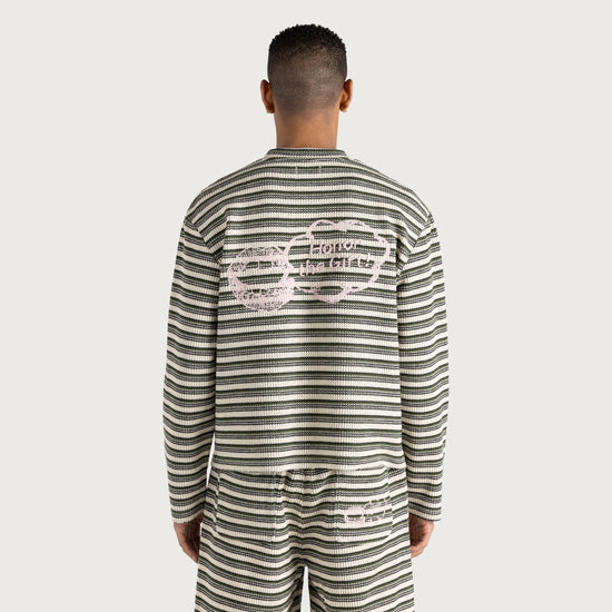 Speak Striped Crew - Olive