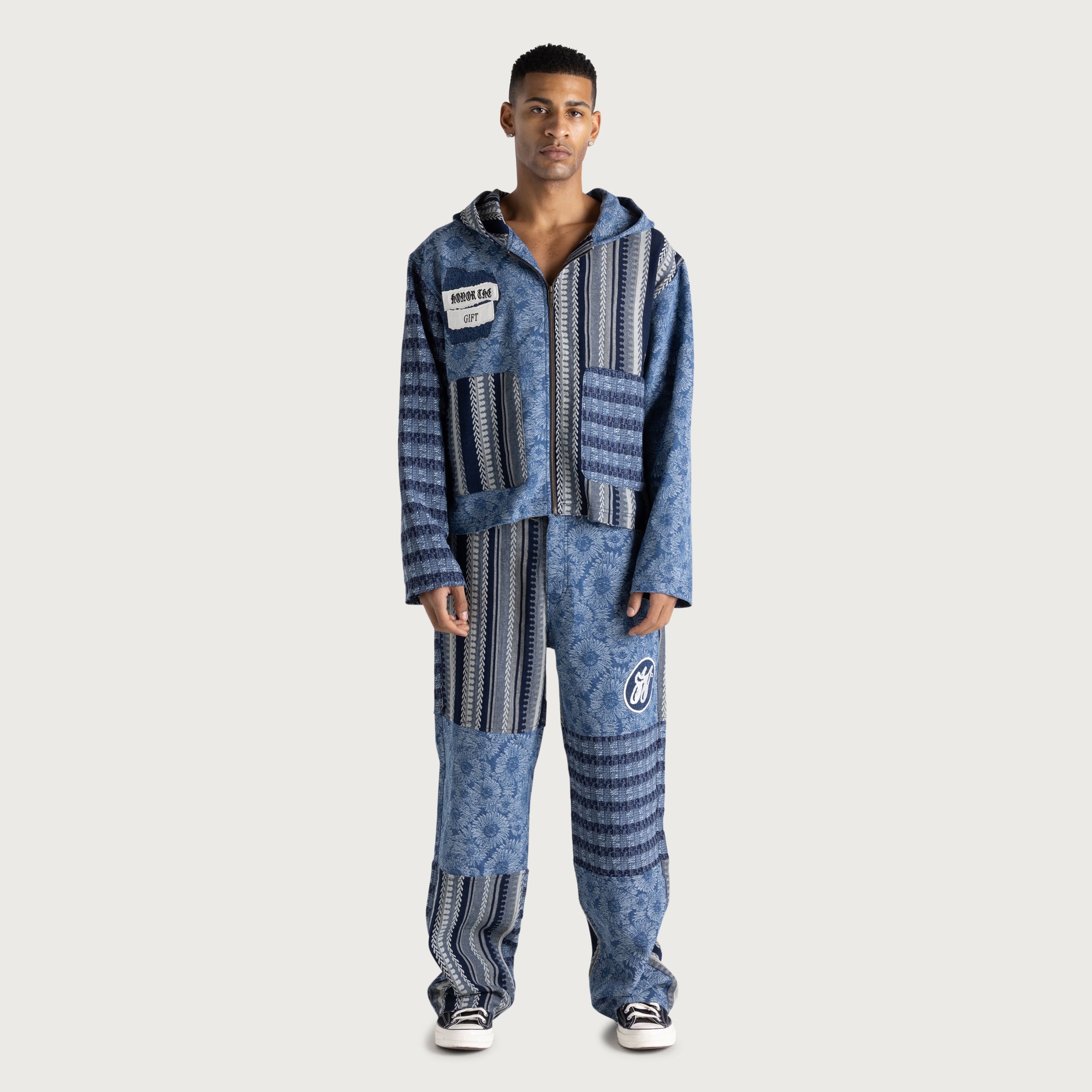 Indigo Tapestry Hoodie - Indigo – Honor The Gift