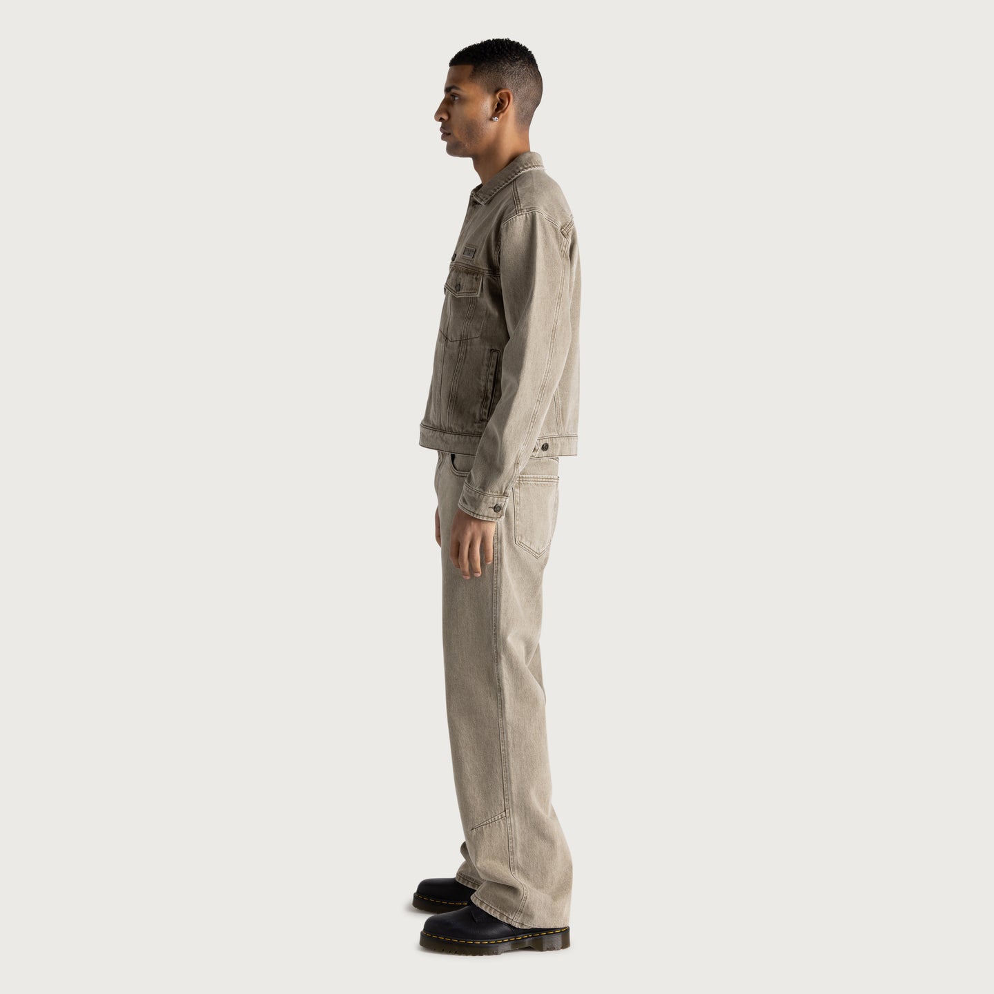 Washed Twill Pant - Taupe