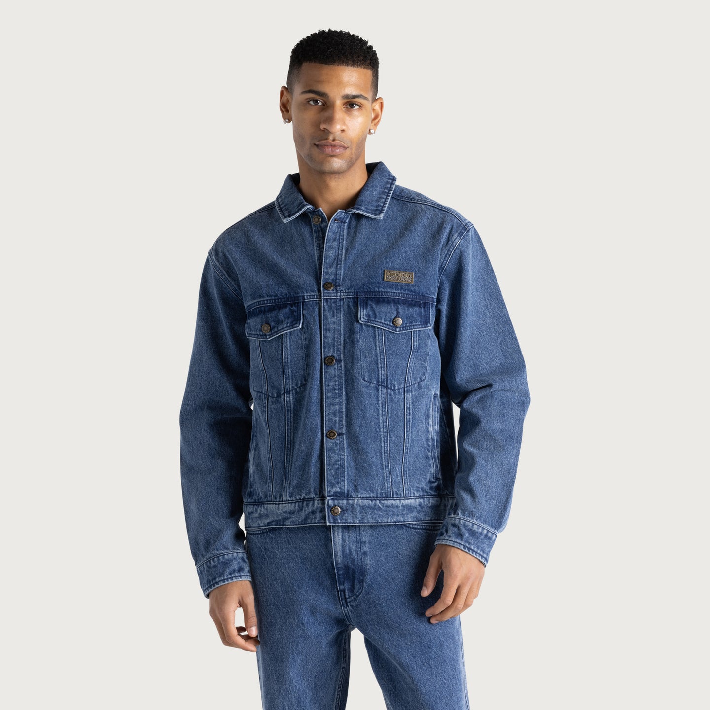 Washed Twill Trucker - Indigo