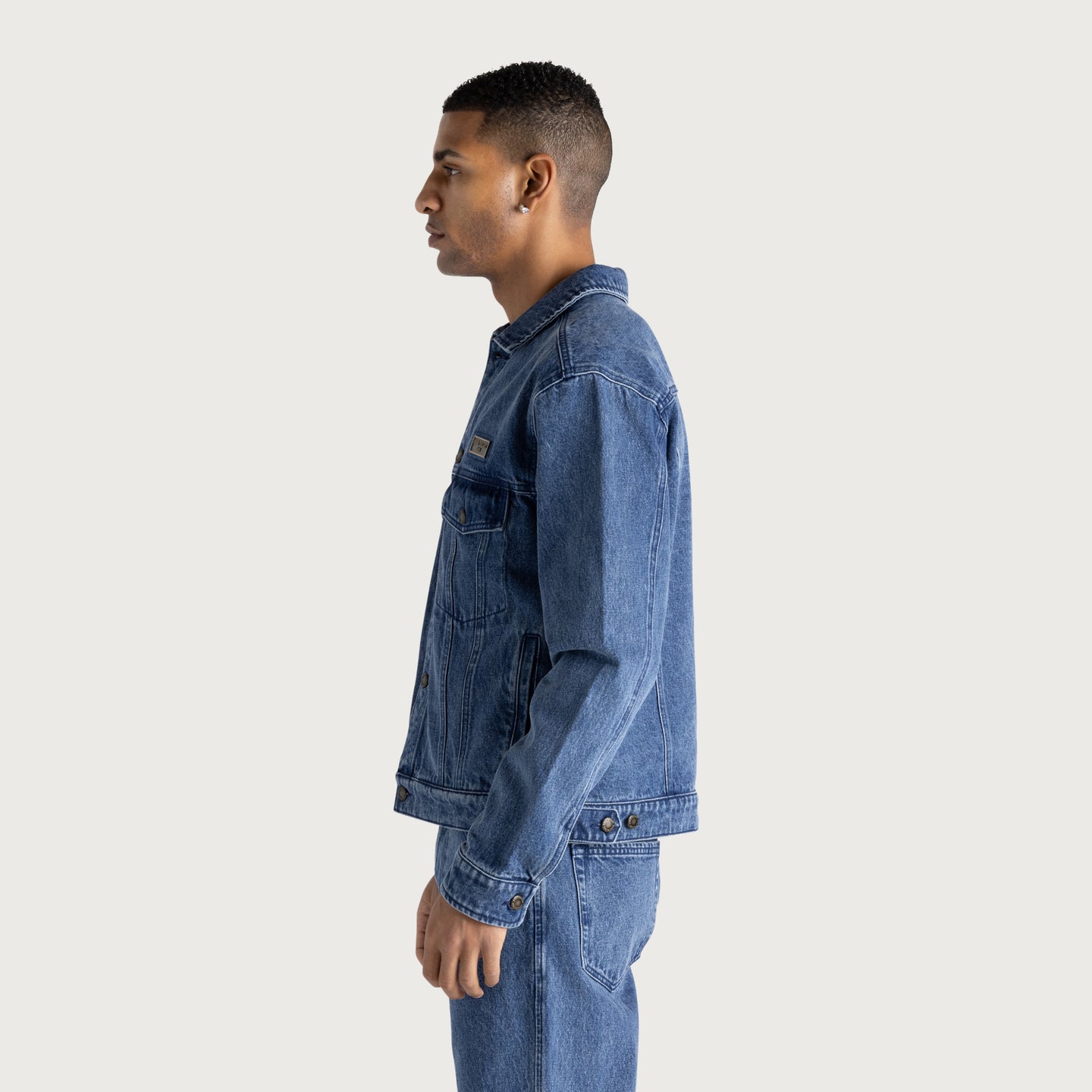 Washed Twill Trucker - Indigo