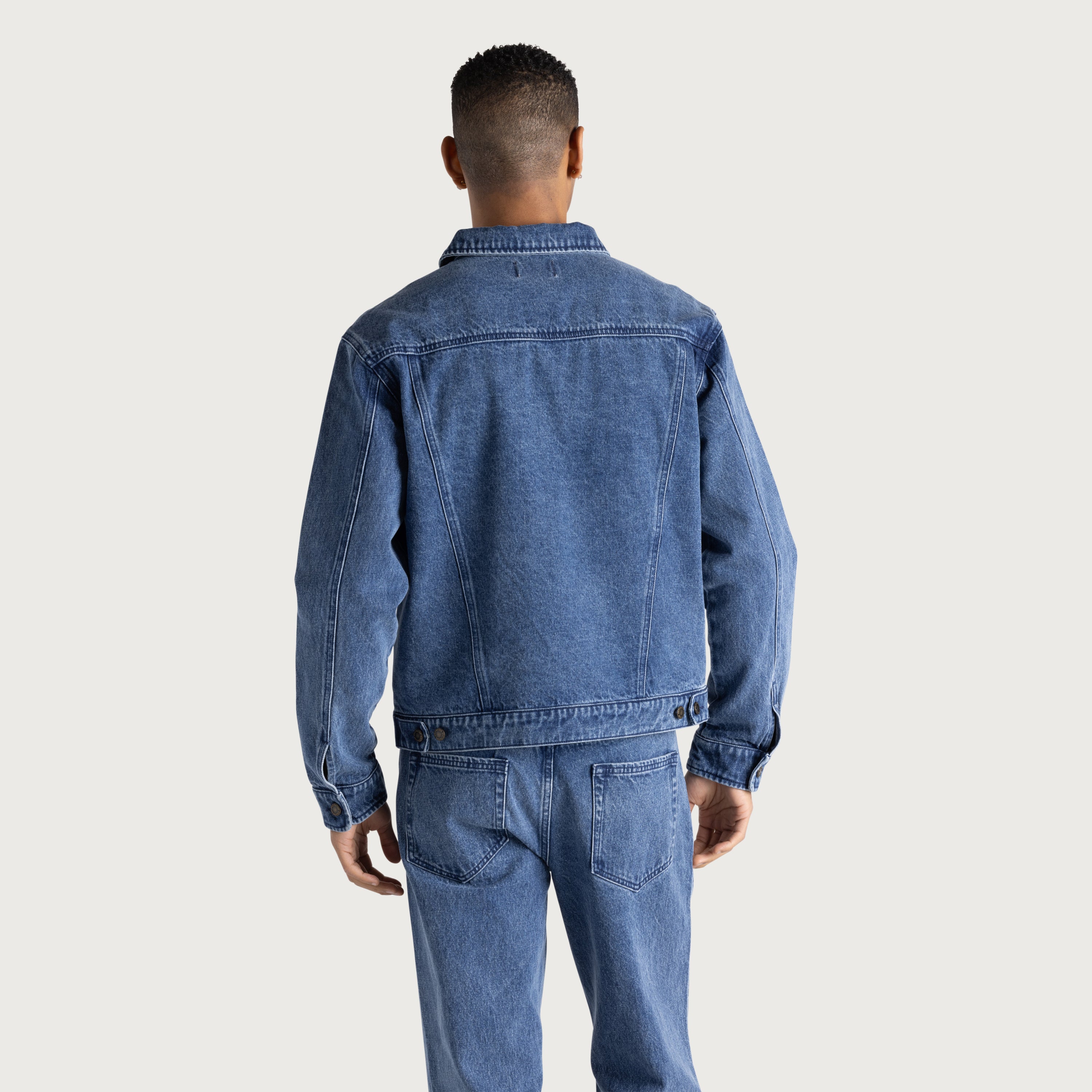 Washed Twill Trucker - Indigo