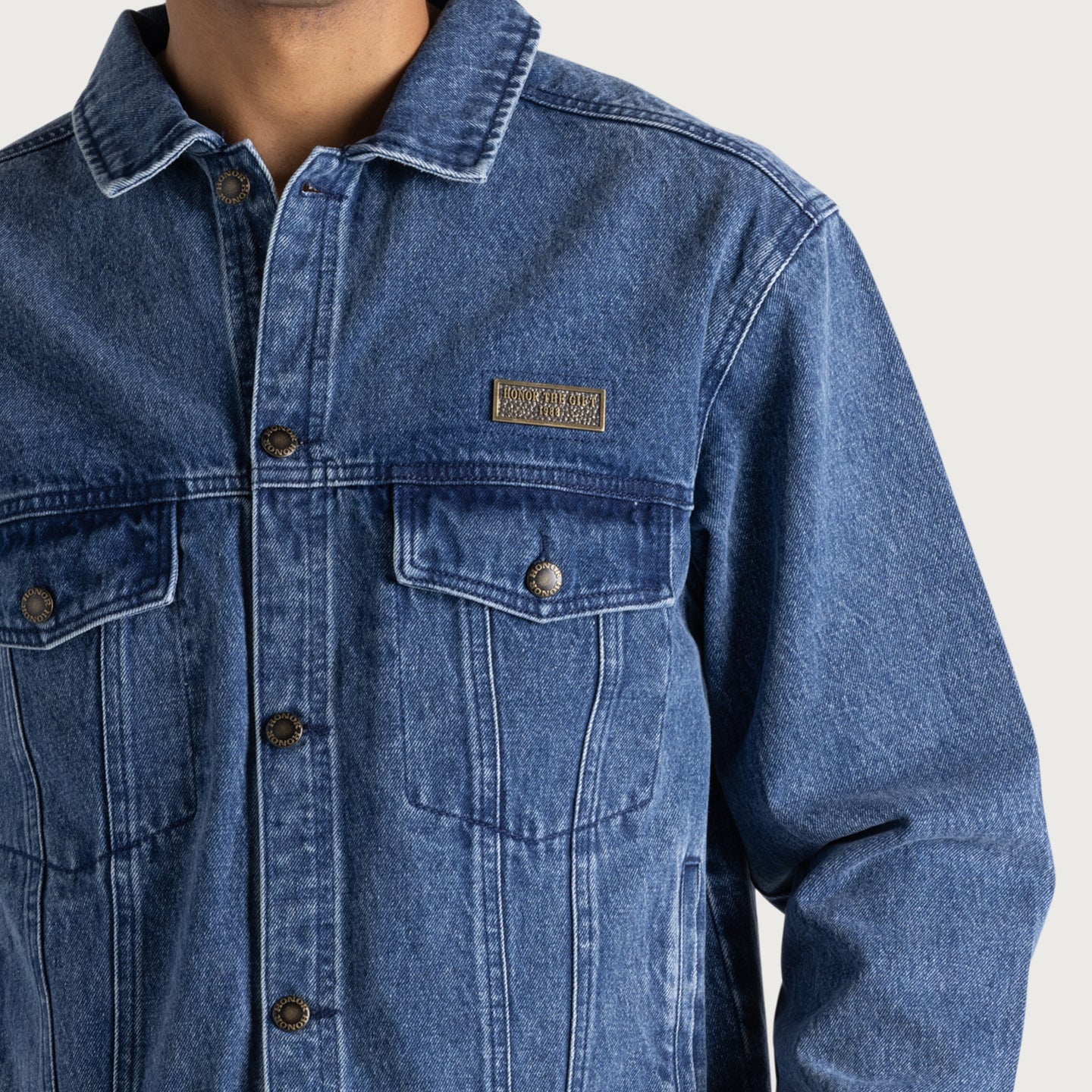 Washed Twill Trucker - Indigo