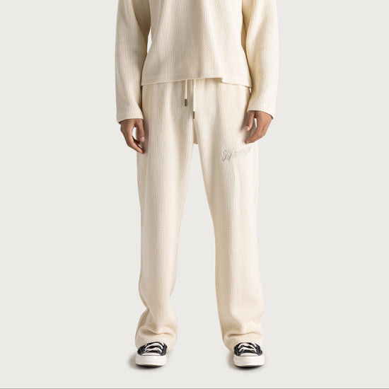 Wavy Knit Pant - Bone