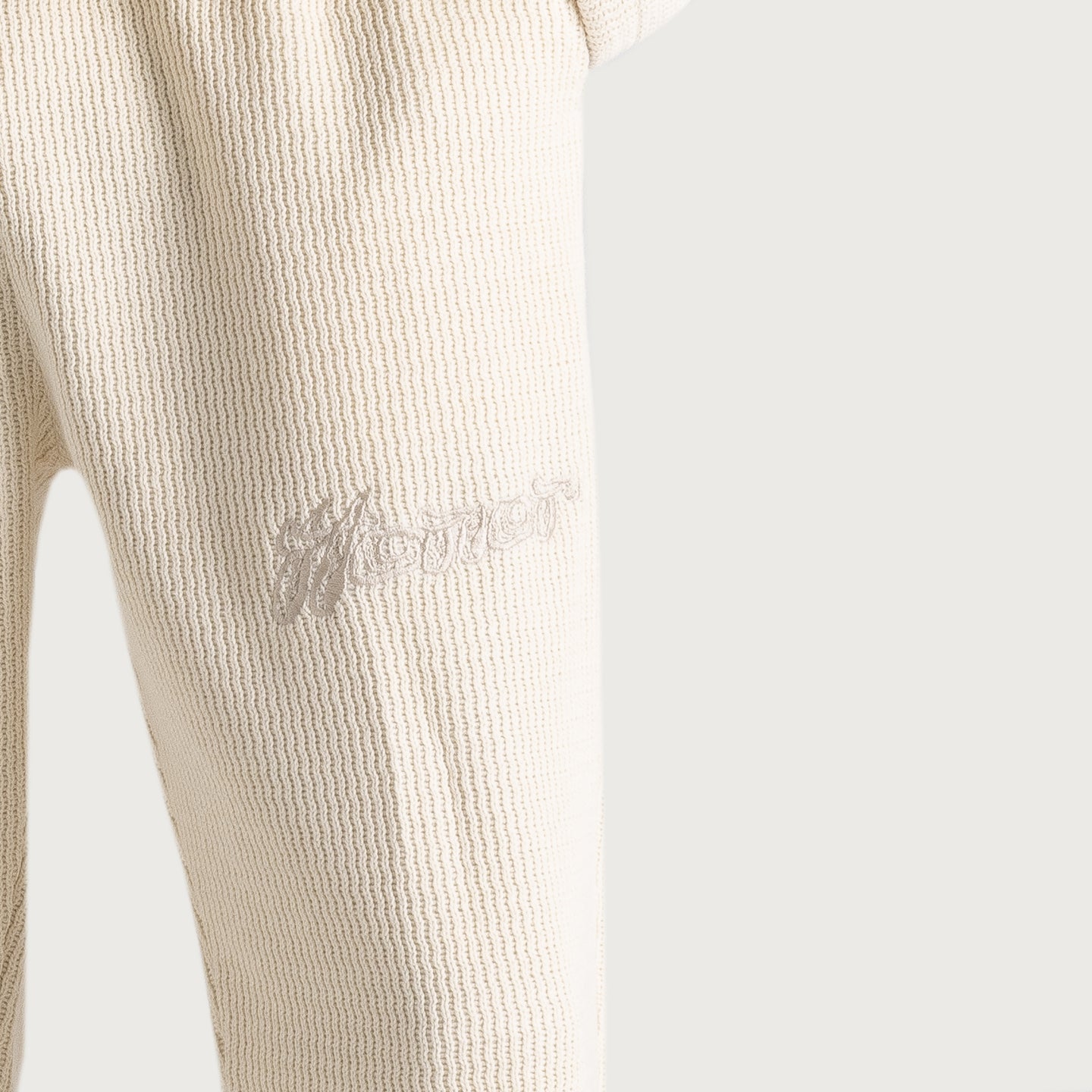 Wavy Knit Pant - Bone