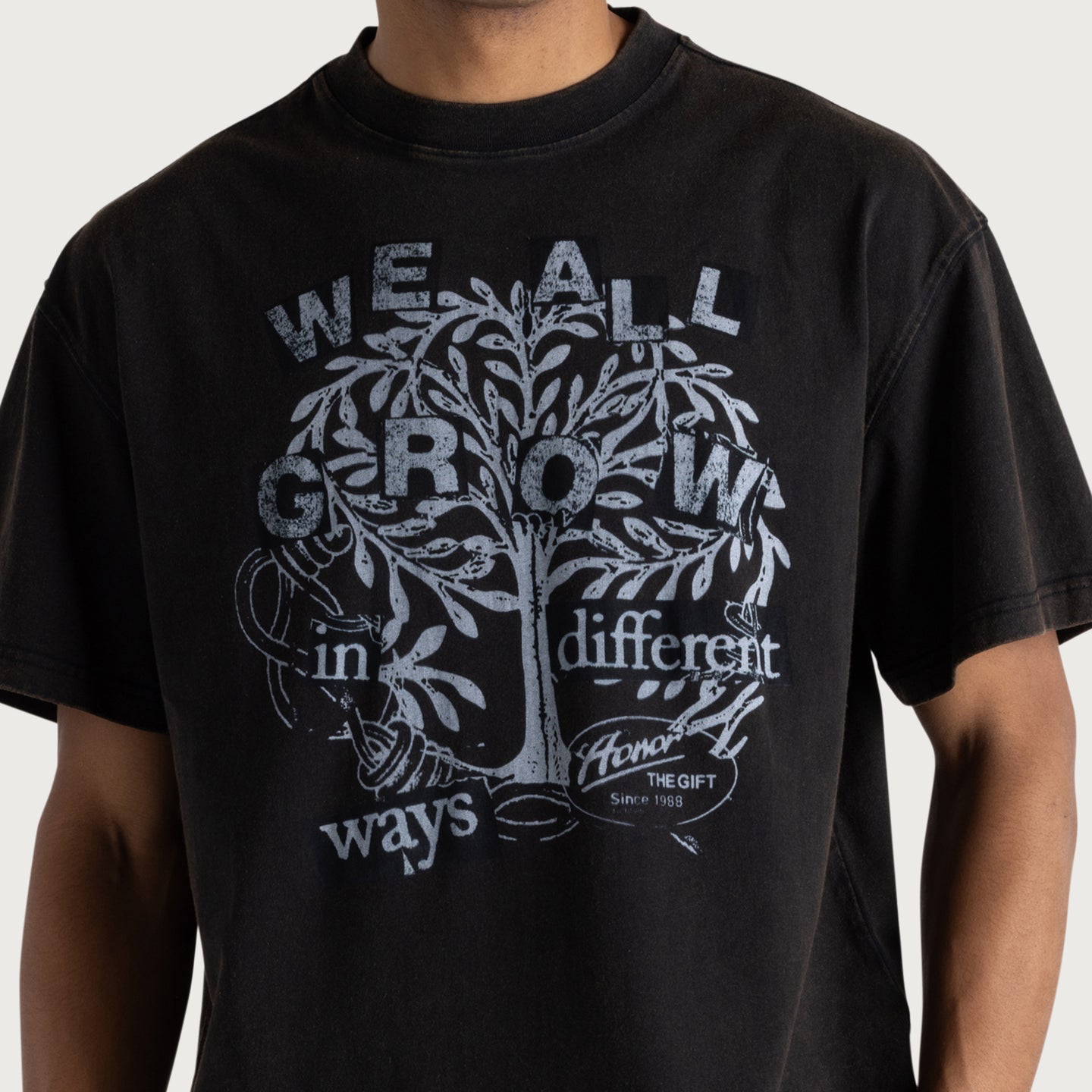 We All Grow Tee - Black
