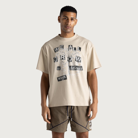 We All Grow Tee - Taupe