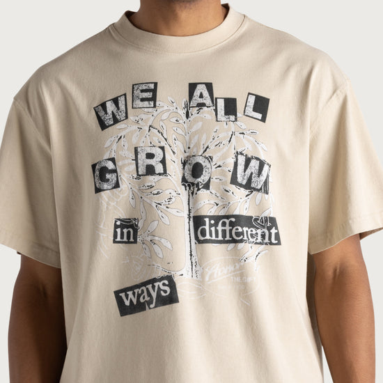 We All Grow Tee - Taupe