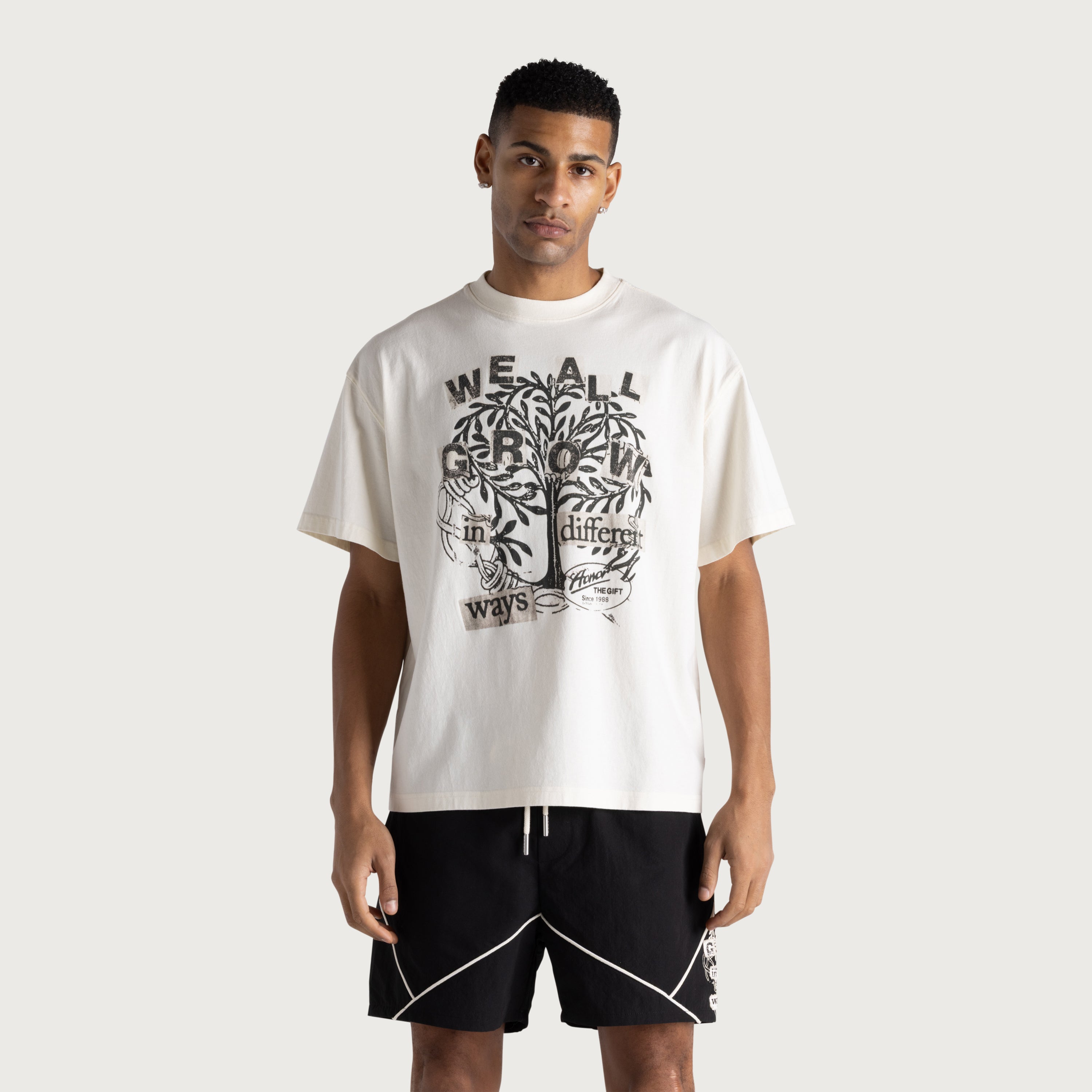 We All Grow Tee - White