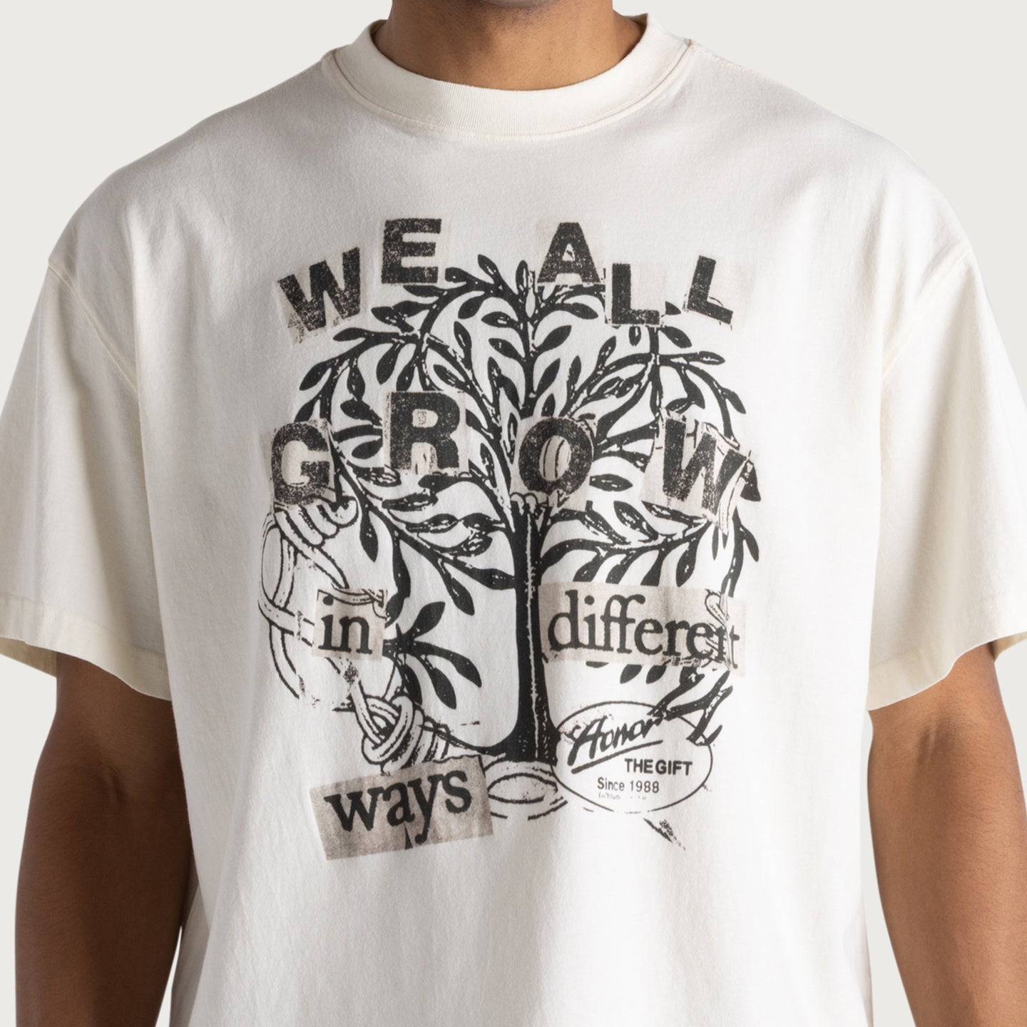 We All Grow Tee - White