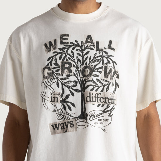 We All Grow Tee - White