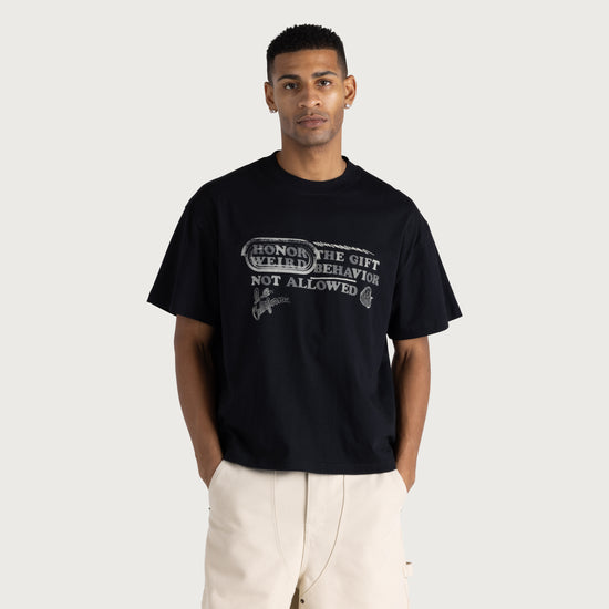 Weird Behavior S/S Tee - Black