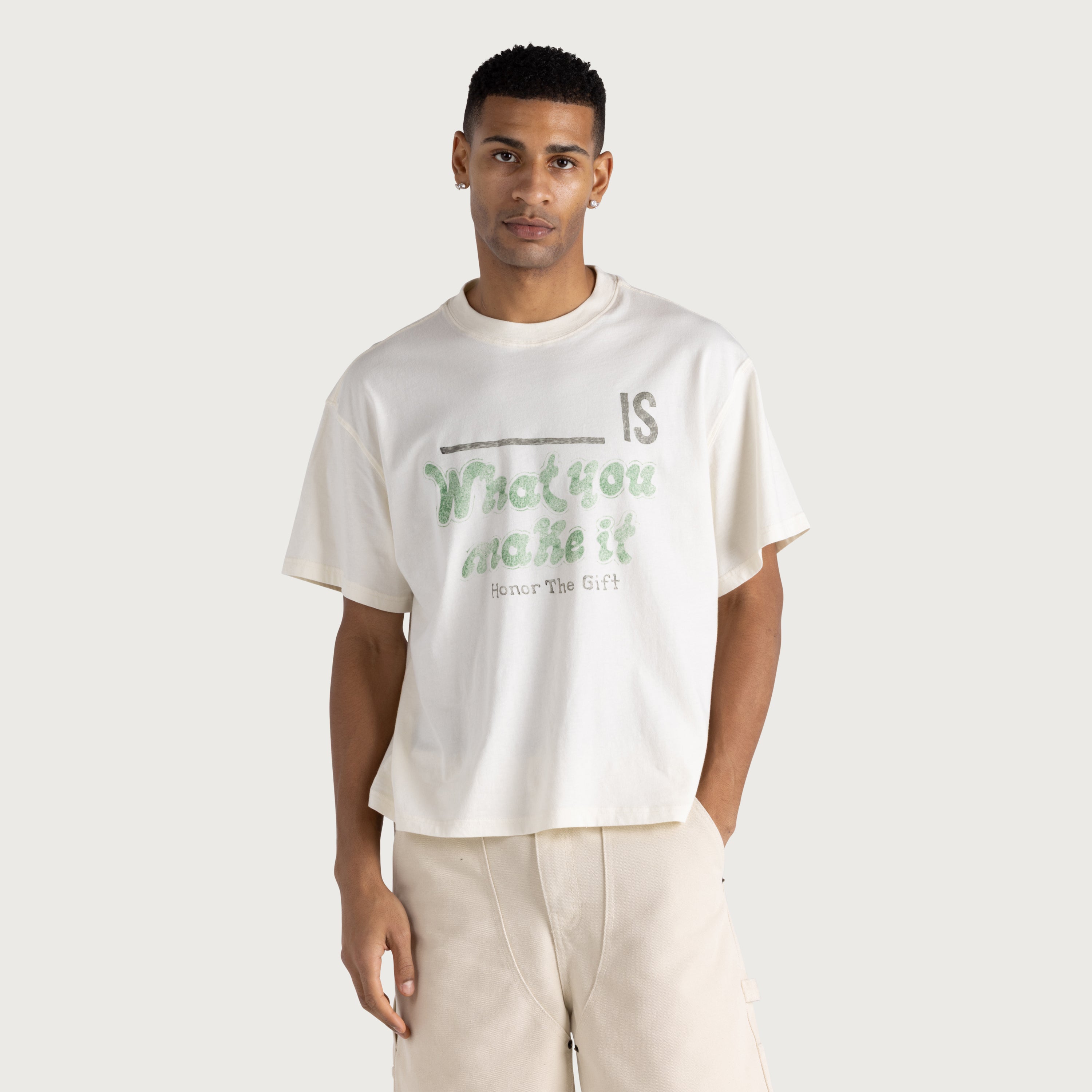 What You Make It Tee - White