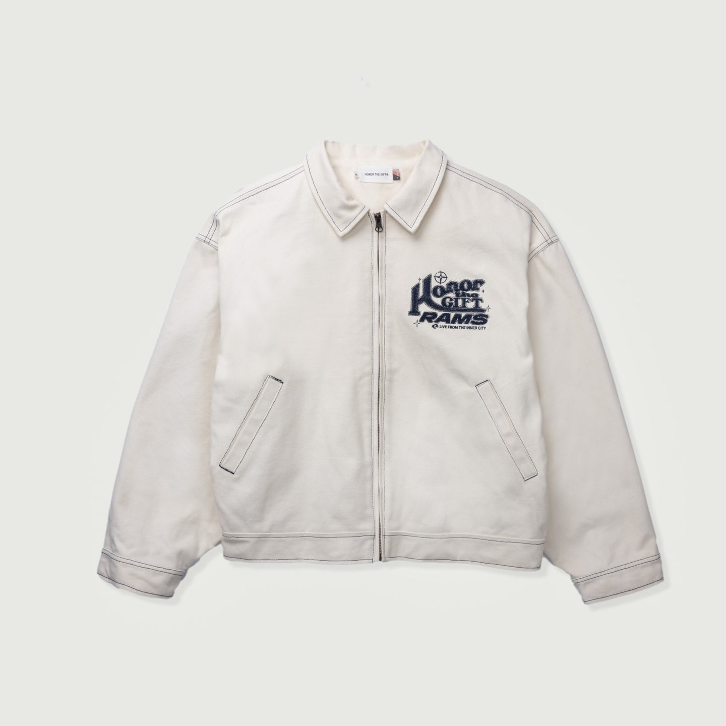 Rams Canvas Jacket - Cream