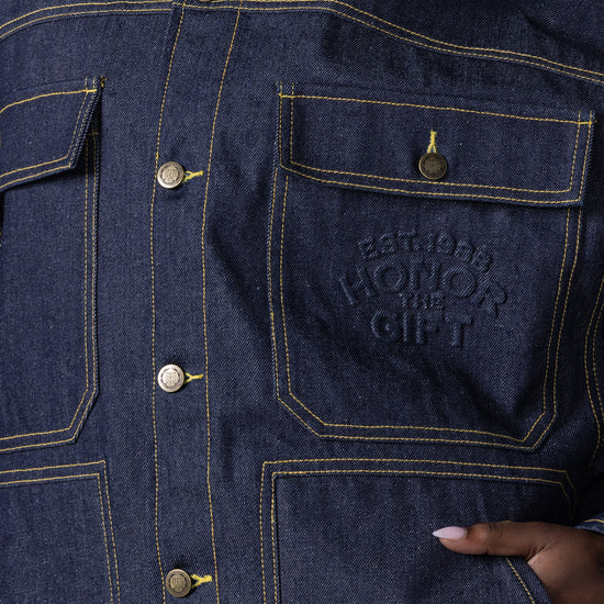 Oversized Carpenter Jacket - Indigo