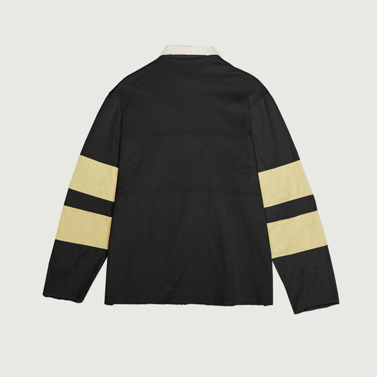 Womens Oversized Rugby Top - Black