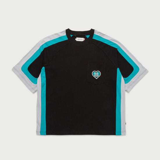 S/S Panel Pocket T-Shirt - Black