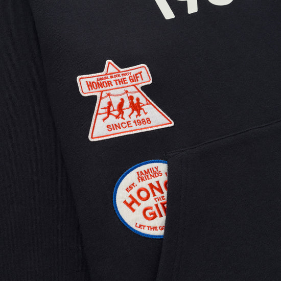 Patchwork Party Hoodie - Black