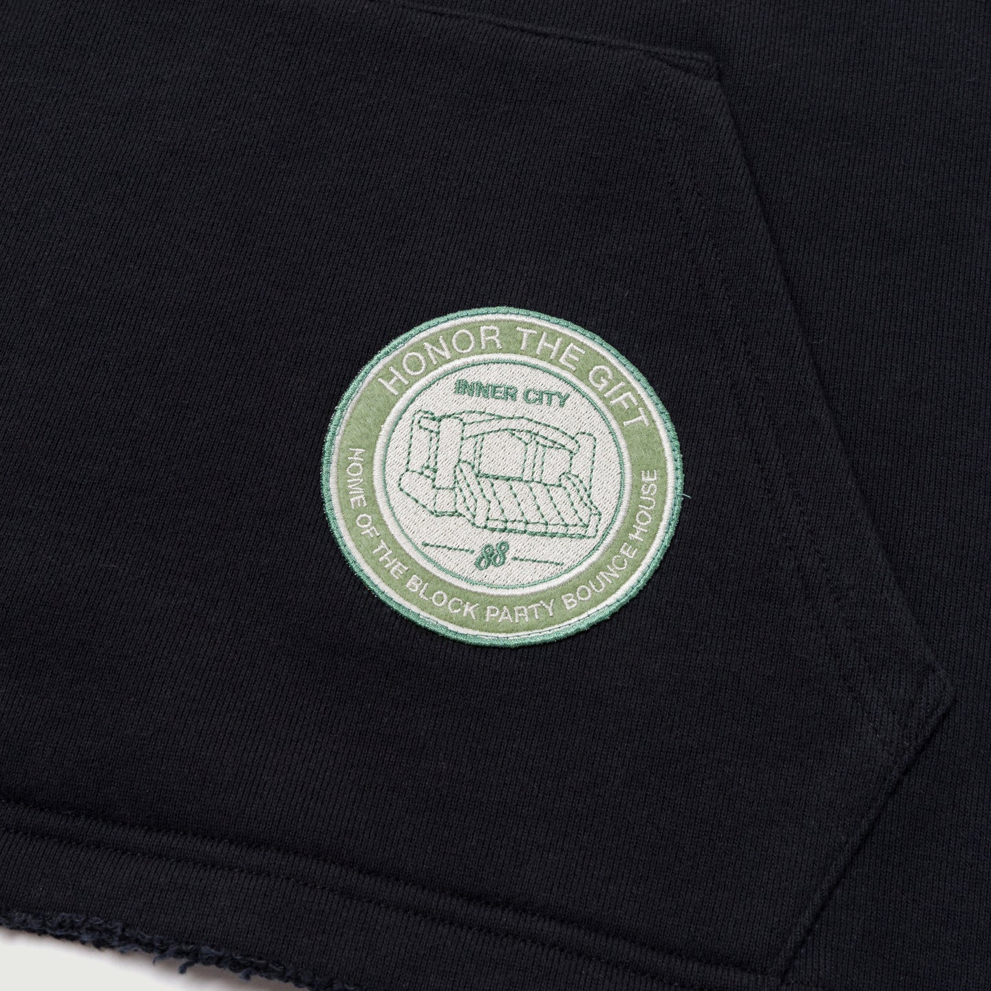 Patchwork Party Hoodie - Black