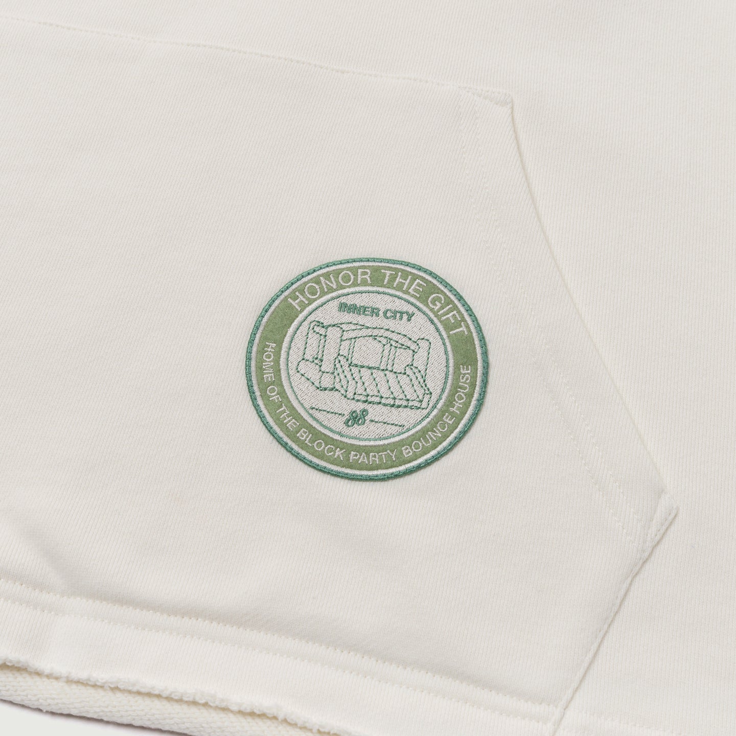 Patchwork Party Hoodie - Bone