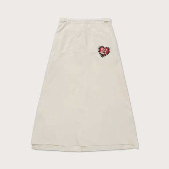 Womens Patchwork Skirt - Bone