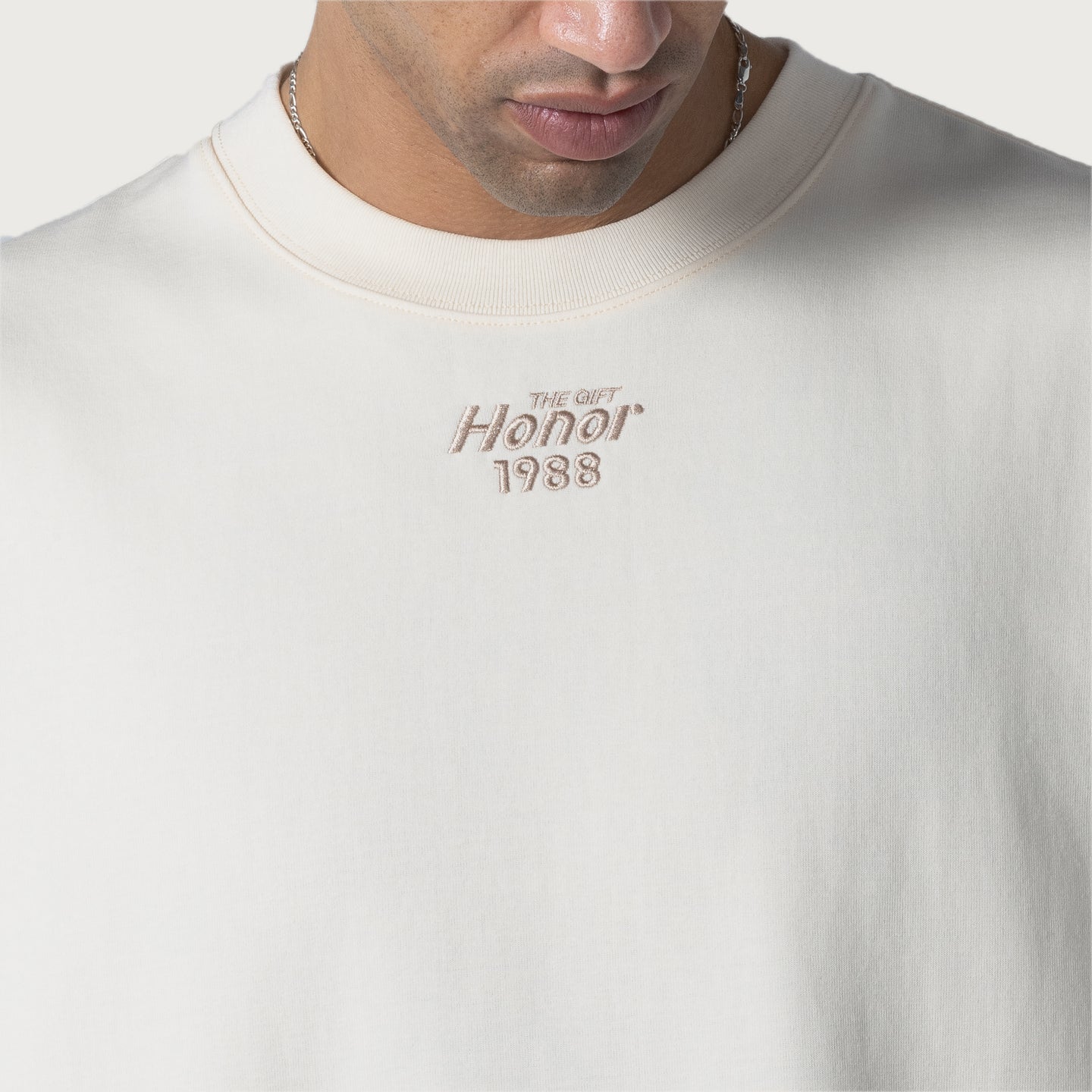 Pendant Box T-Shirt - Bone