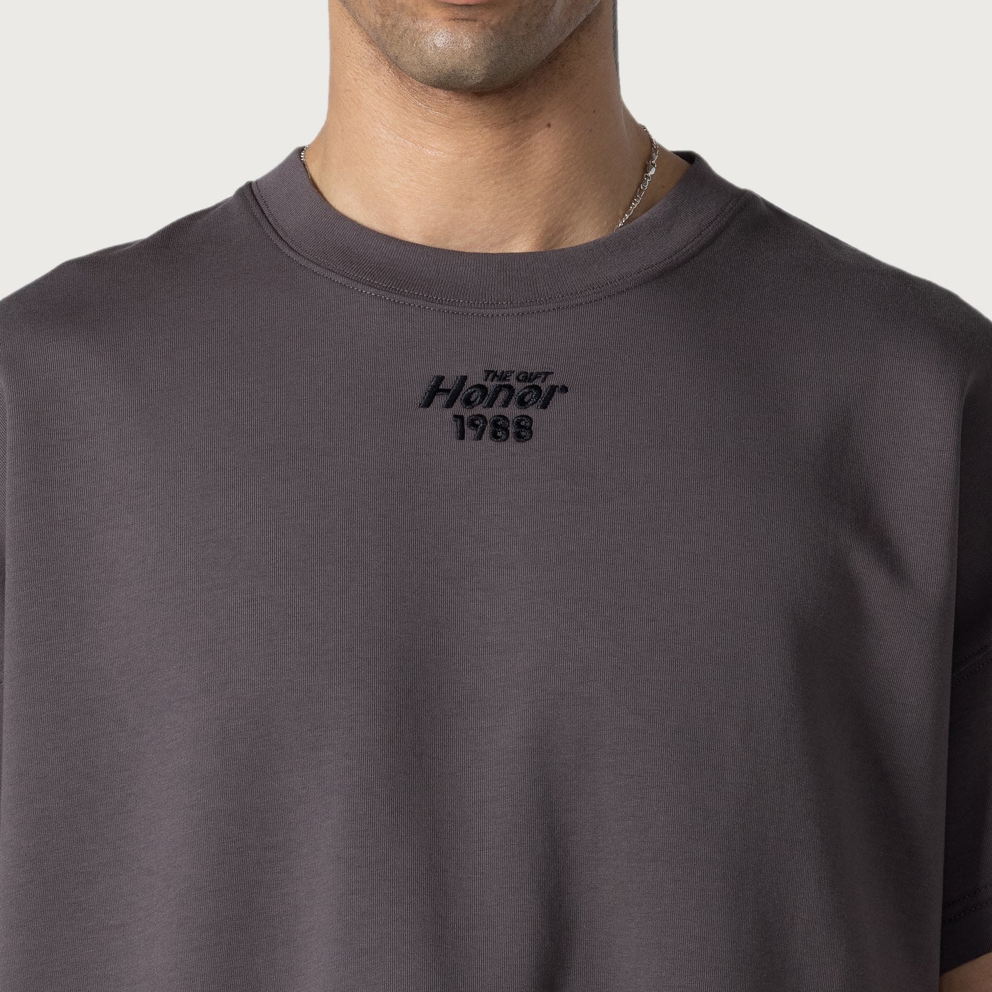 Pendant Box T-Shirt - Charcoal
